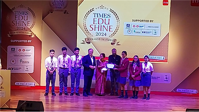 FELICITATION OF TOPPERS BY TIMES OF INDIA